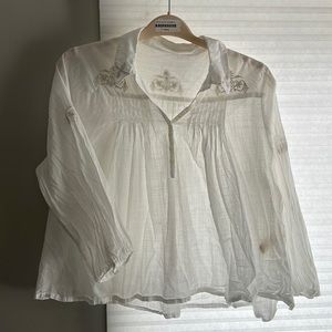 Tuckernuck White Peasant Blouse